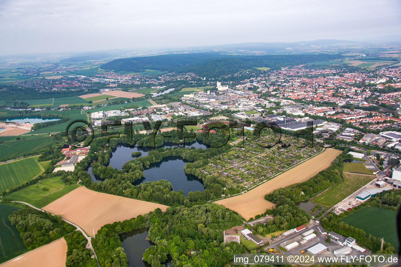 Töneböns Ponds in Hameln in the state Lower Saxony, Germany