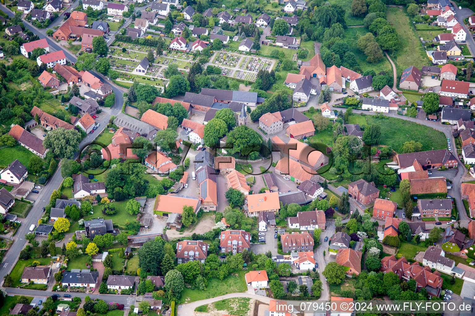 Settlement area in the district Klein Berkel in Hameln in the state Lower Saxony, Germany