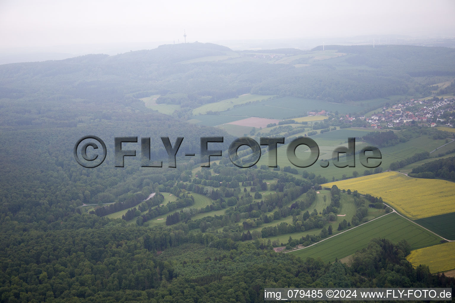 Oblique view of Meiborssen in the state Lower Saxony, Germany