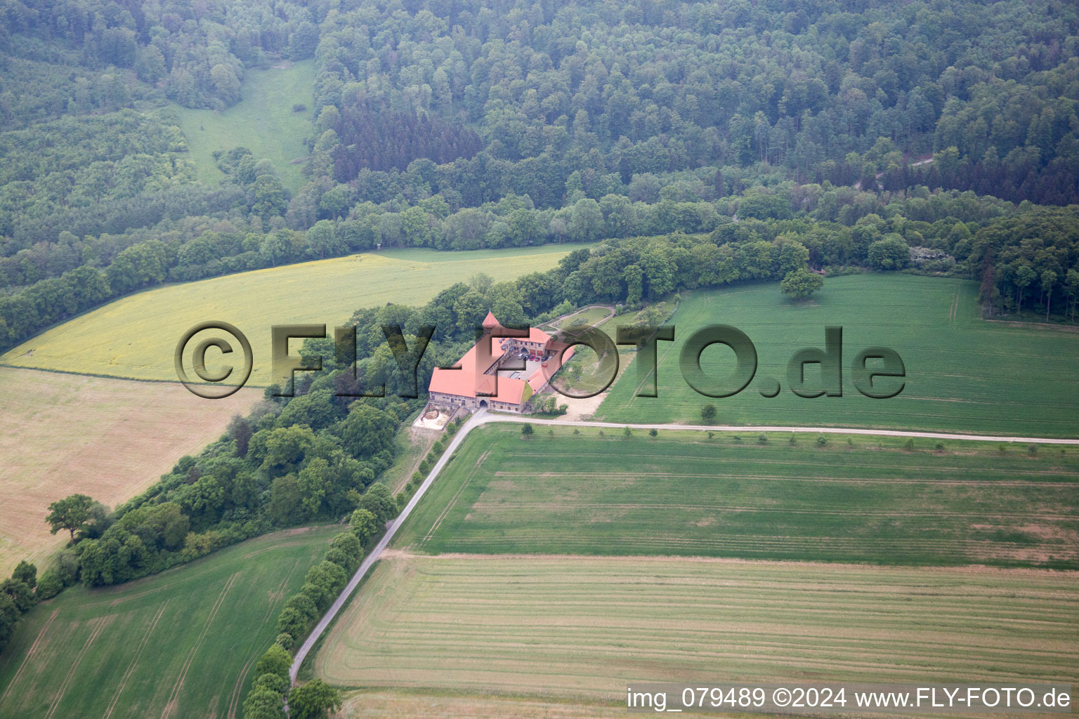 Meiborssen in the state Lower Saxony, Germany out of the air