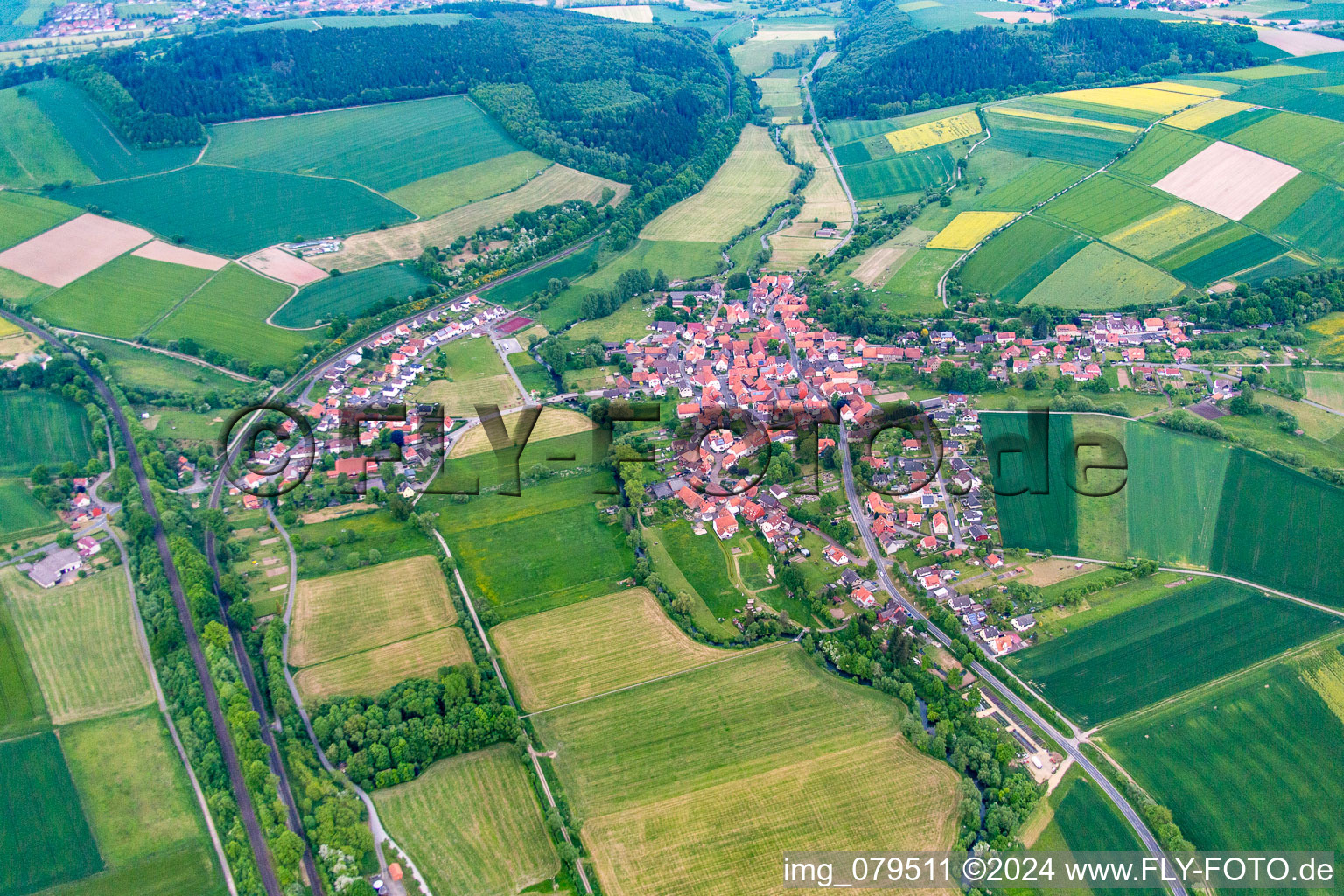 District Vernawahlshausen in Wesertal in the state Hesse, Germany