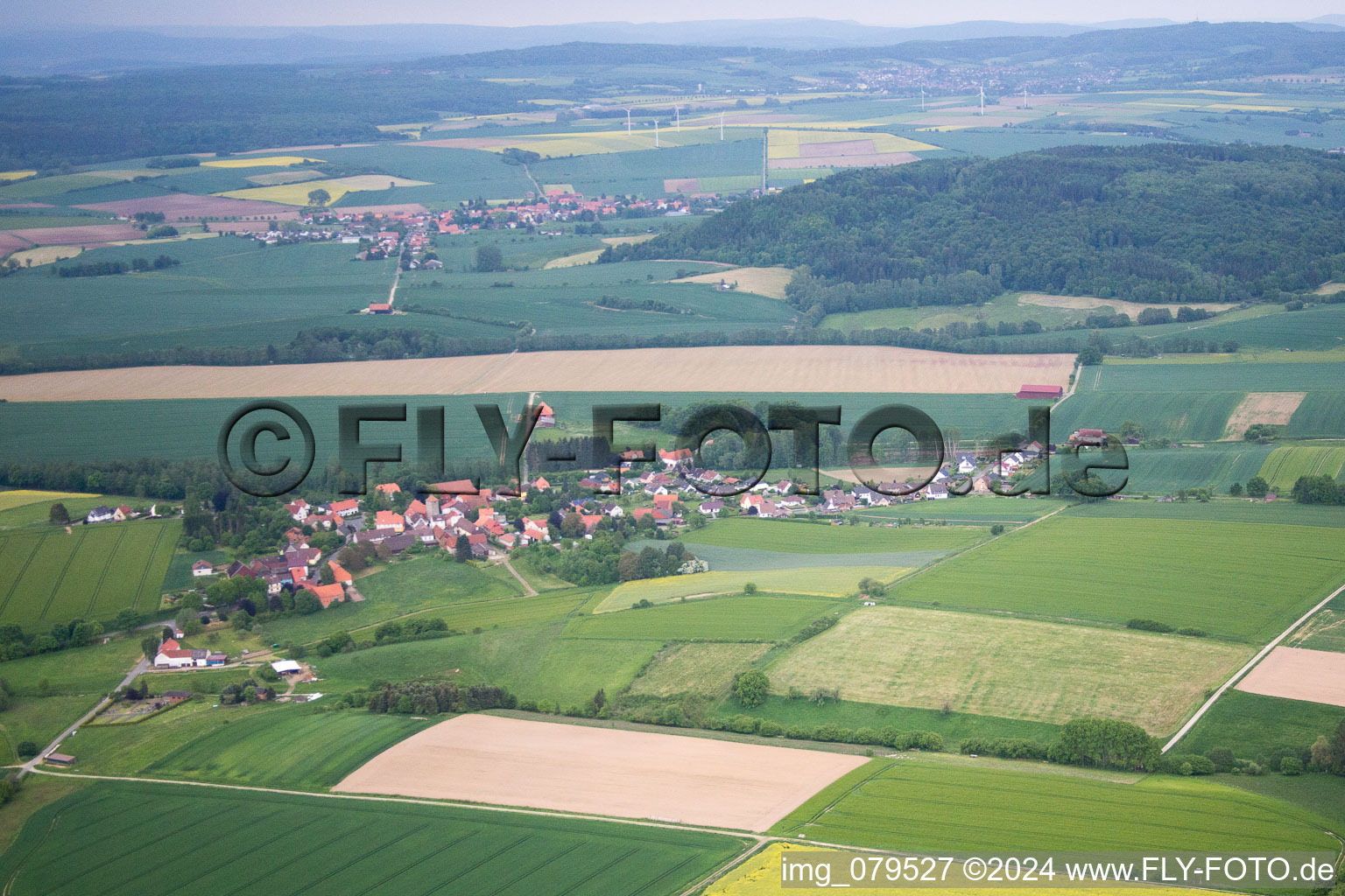 Eberhausen in the state Lower Saxony, Germany from above