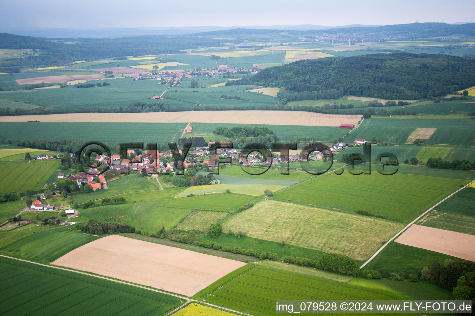 Eberhausen in the state Lower Saxony, Germany out of the air