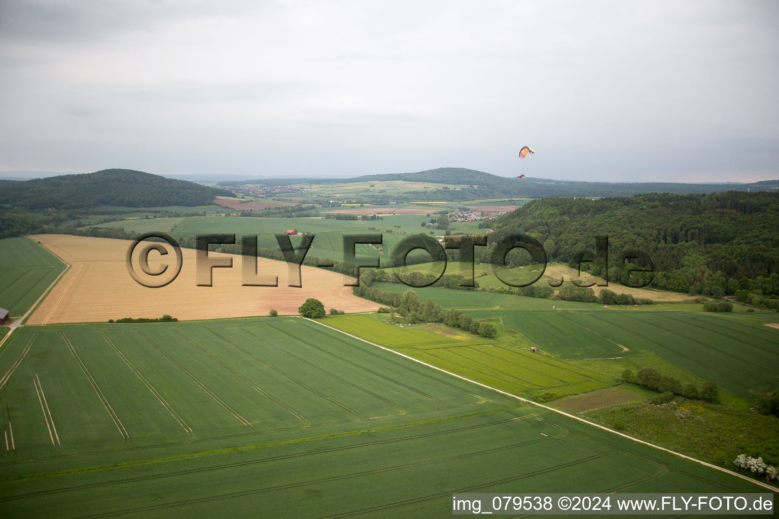 Aerial photograpy of Propeller search unsuccessful in Eberhausen in the state Lower Saxony, Germany