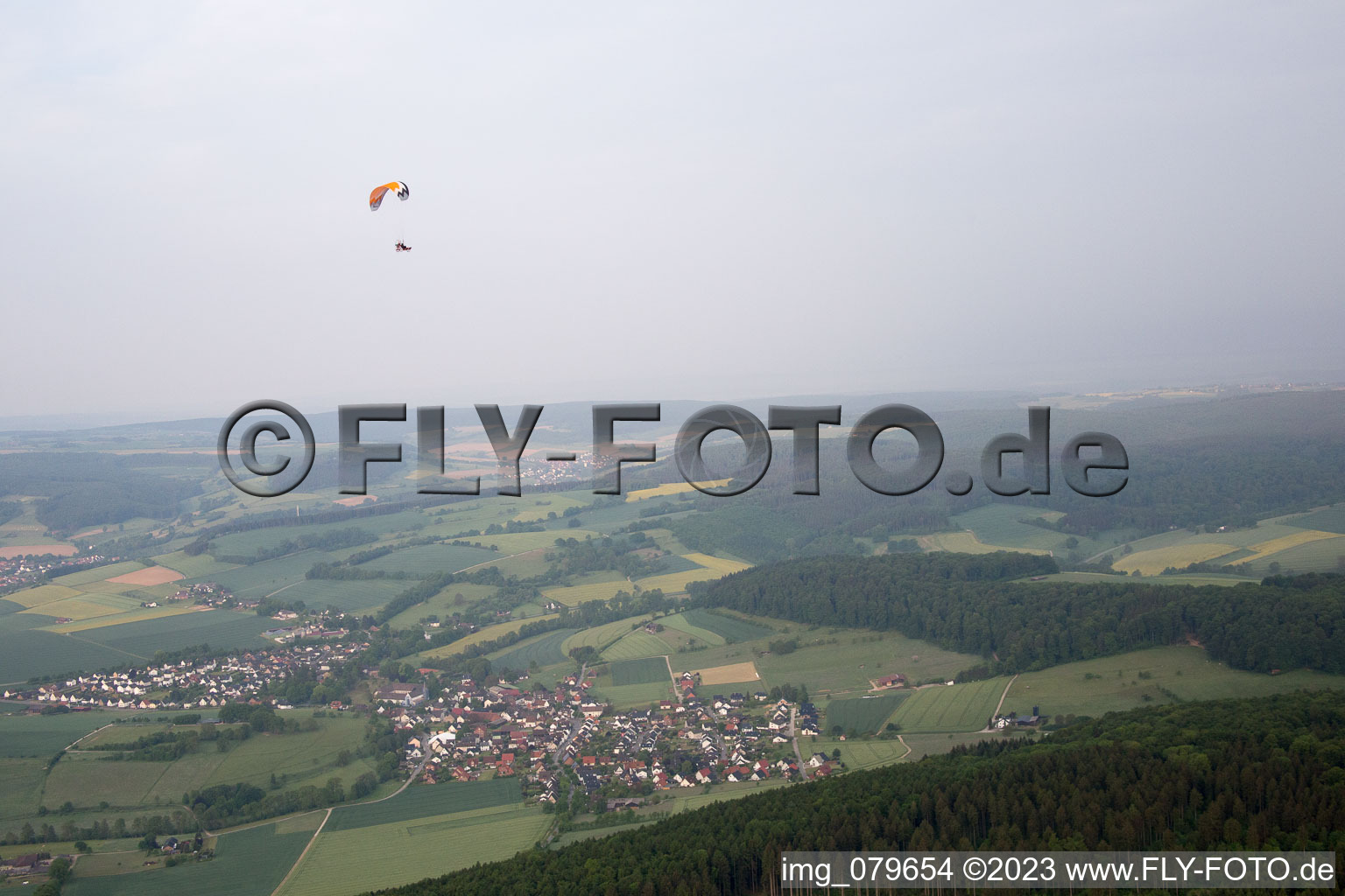 Aerial photograpy of Thonenburg in the state North Rhine-Westphalia, Germany