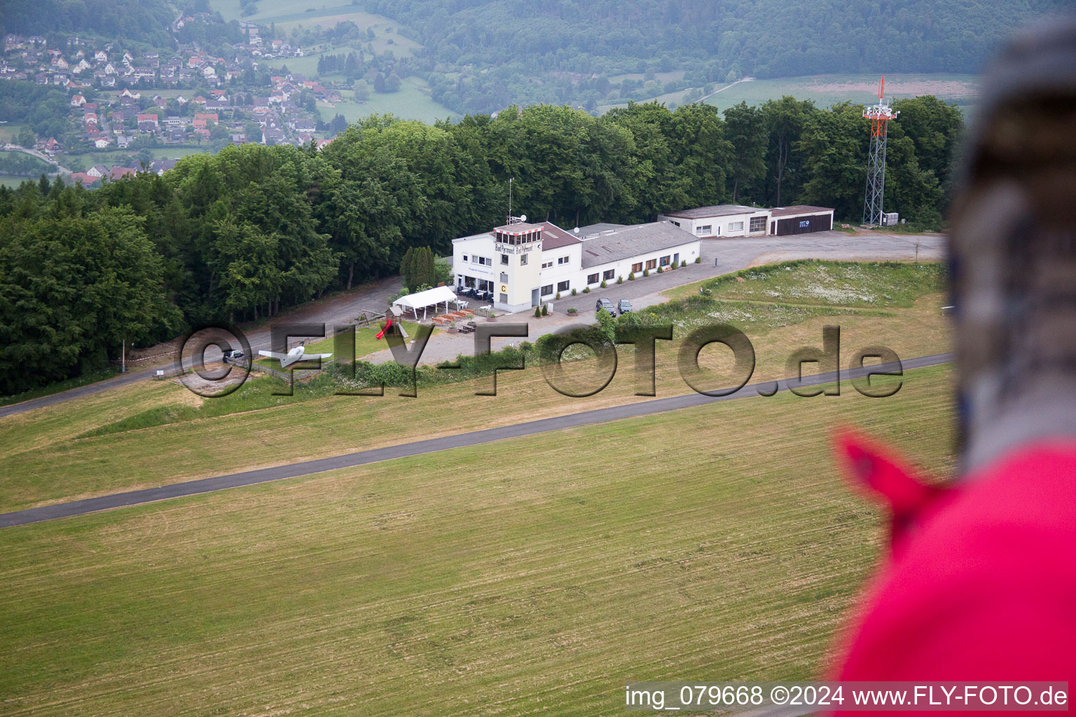 Airport in Bad Pyrmont in the state Lower Saxony, Germany