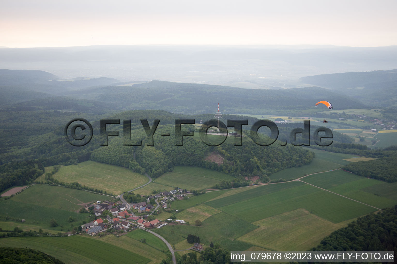 Aerial photograpy of Niese in the state North Rhine-Westphalia, Germany