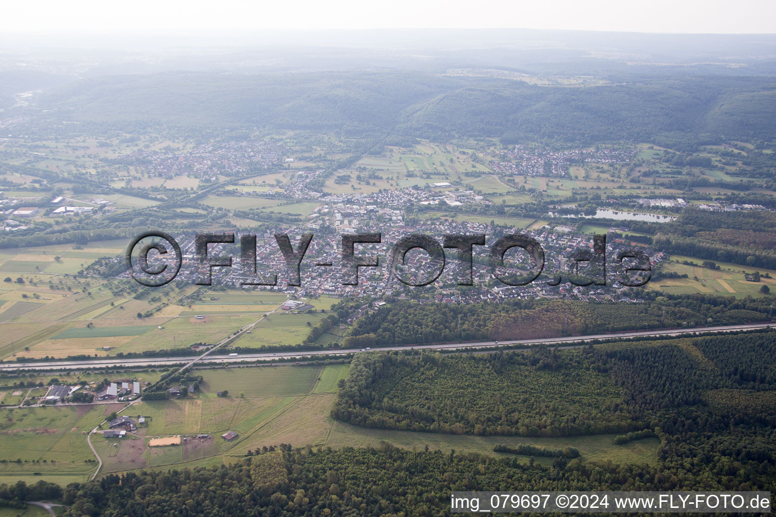 District Bruchhausen in Ettlingen in the state Baden-Wuerttemberg, Germany