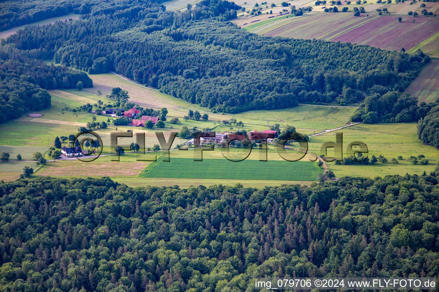 Rimmelsbacher Hof in the district Völkersbach in Malsch in the state Baden-Wuerttemberg, Germany