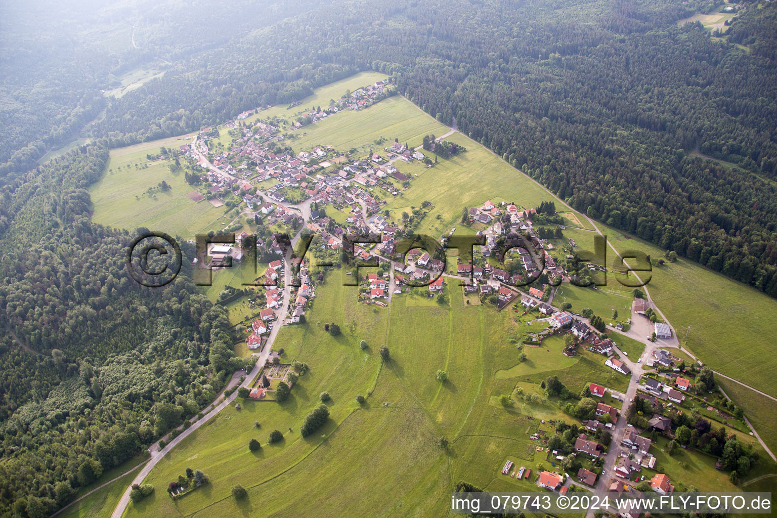 Neuenburgerstr in the district Neusatz in Bad Herrenalb in the state Baden-Wuerttemberg, Germany