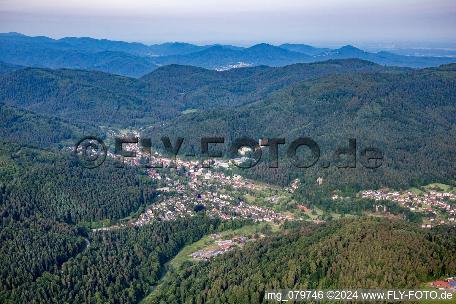 District Bleiche in Bad Herrenalb in the state Baden-Wuerttemberg, Germany