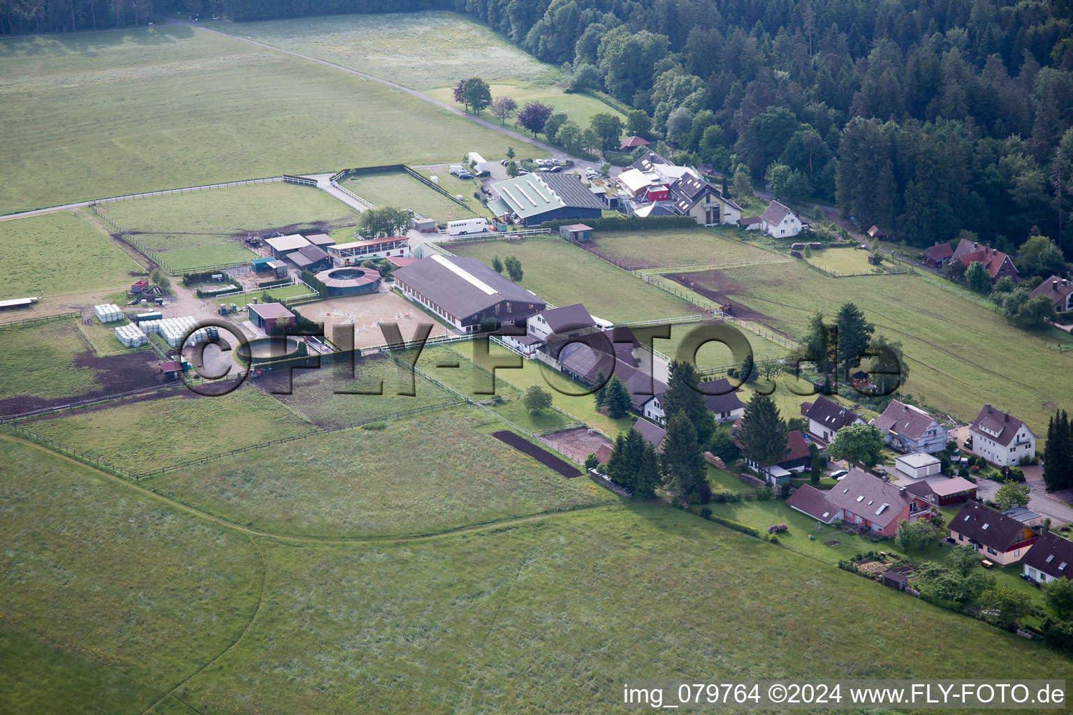 Dobel in the state Baden-Wuerttemberg, Germany from the drone perspective