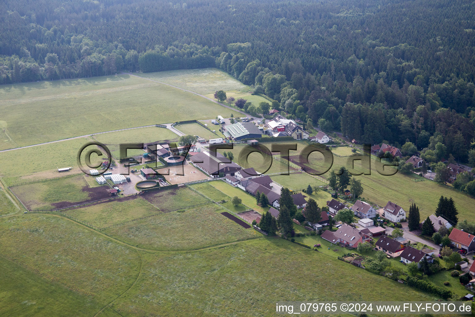 Dobel in the state Baden-Wuerttemberg, Germany from a drone