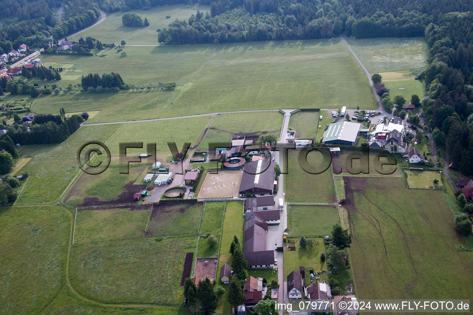 Stud Dobel in Dobel in the state Baden-Wuerttemberg, Germany out of the air