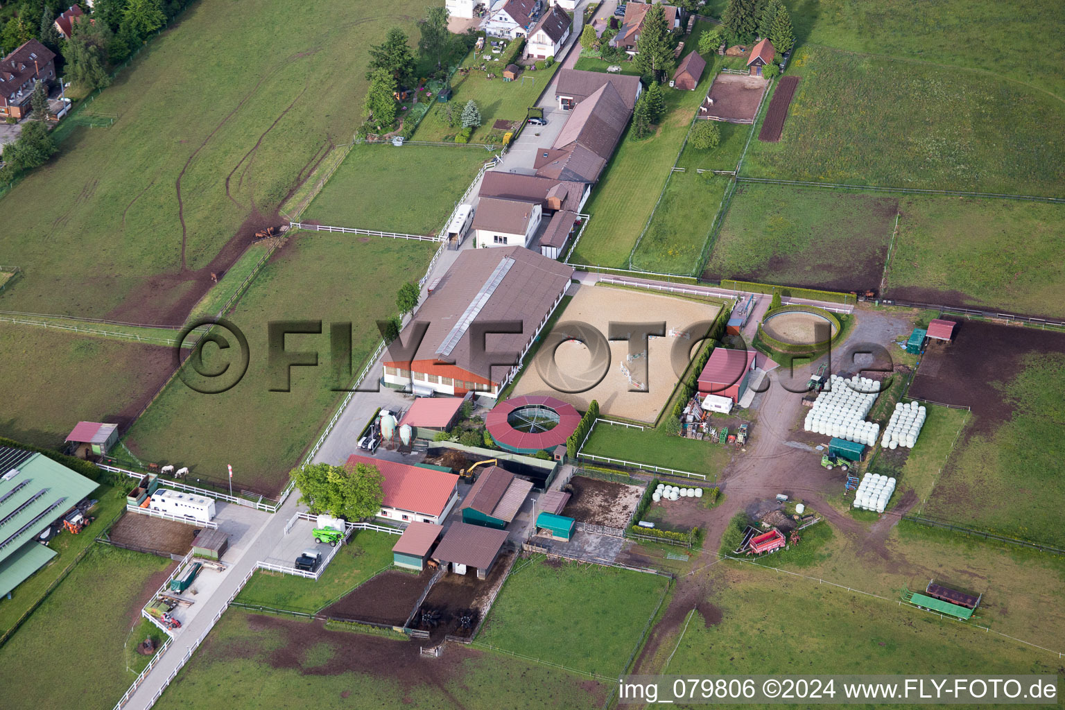 Stud Dobel in Dobel in the state Baden-Wuerttemberg, Germany out of the air