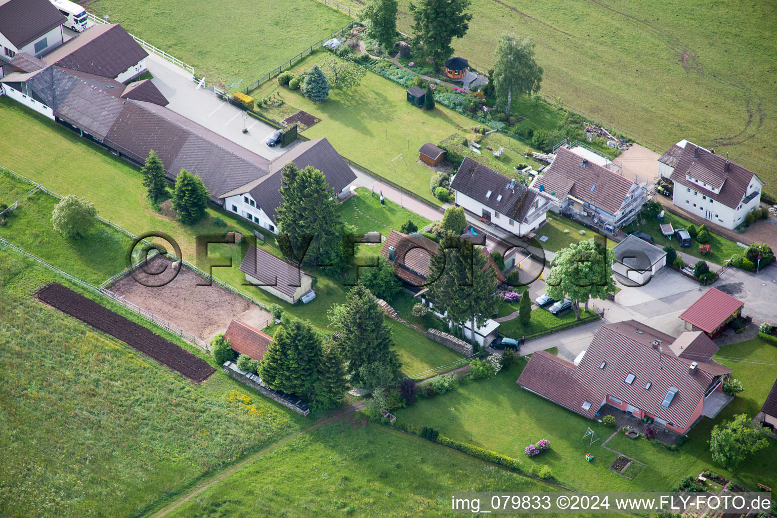 Dobel in the state Baden-Wuerttemberg, Germany from a drone