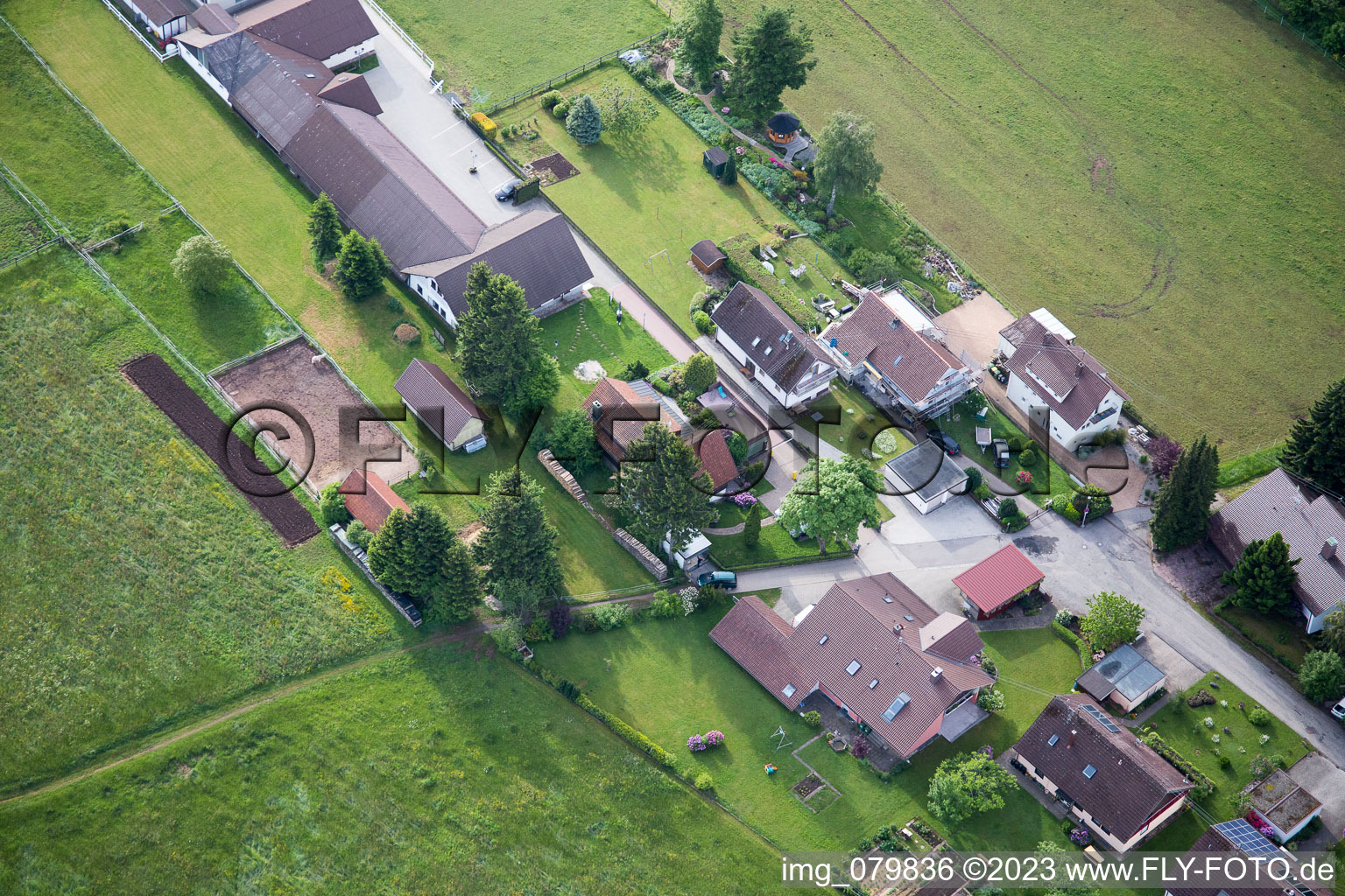 Stud Dobel in Dobel in the state Baden-Wuerttemberg, Germany out of the air