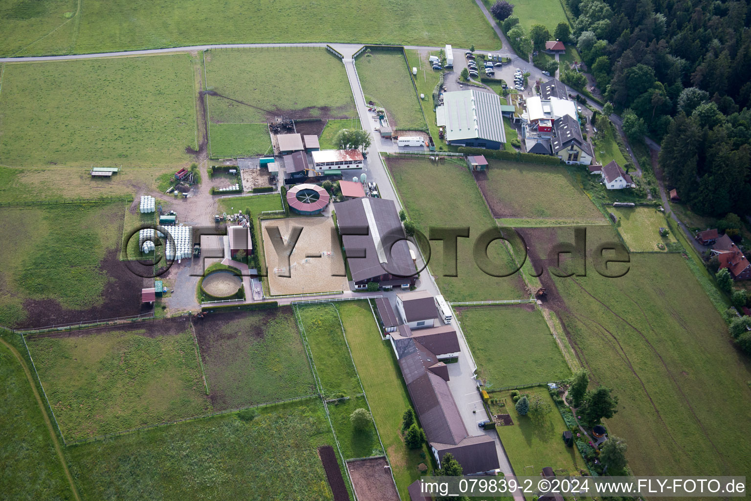 Dobel in the state Baden-Wuerttemberg, Germany seen from a drone