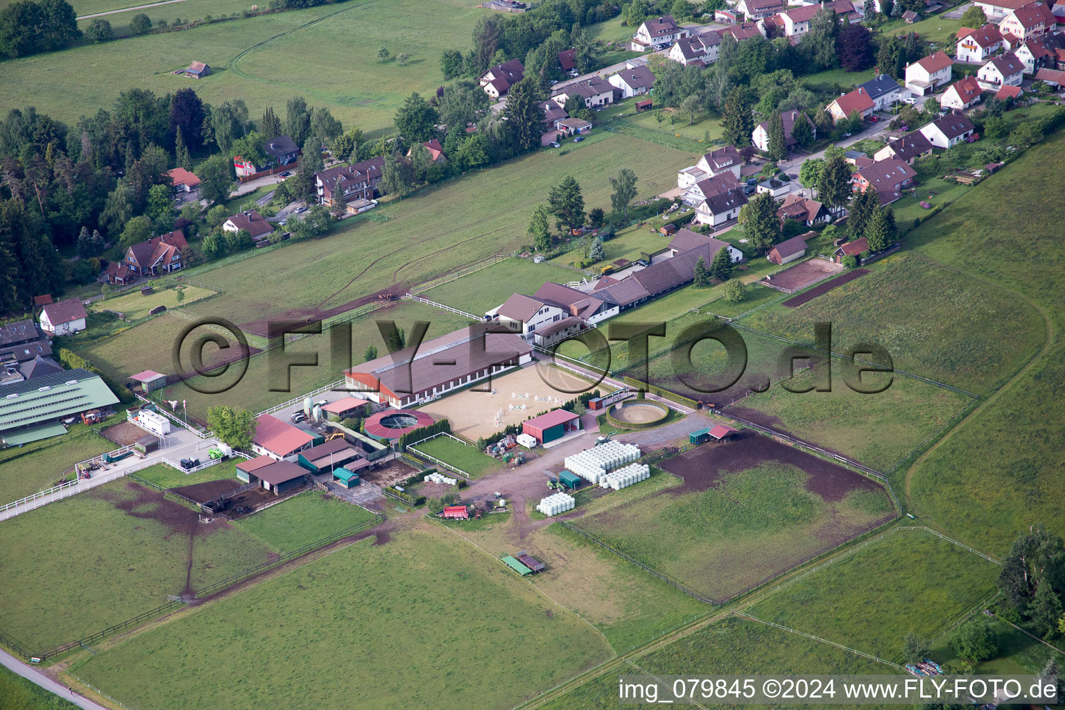 Aerial view of Dobel in the state Baden-Wuerttemberg, Germany