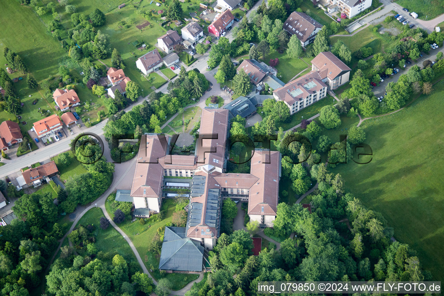 Hospital grounds of the rehabilitation center in Dobel in the state Baden-Wurttemberg