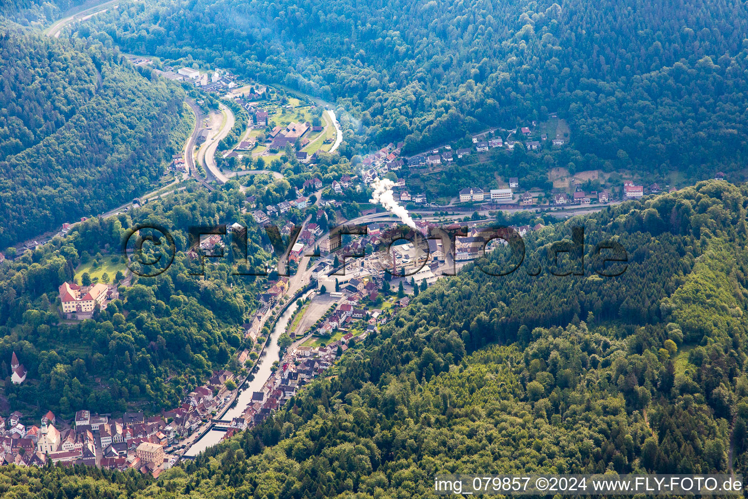 Herbstreith & Fox GmbH & Co. KG Pectin factories in the Enz Valley in Neuenbürg in the state Baden-Wuerttemberg, Germany