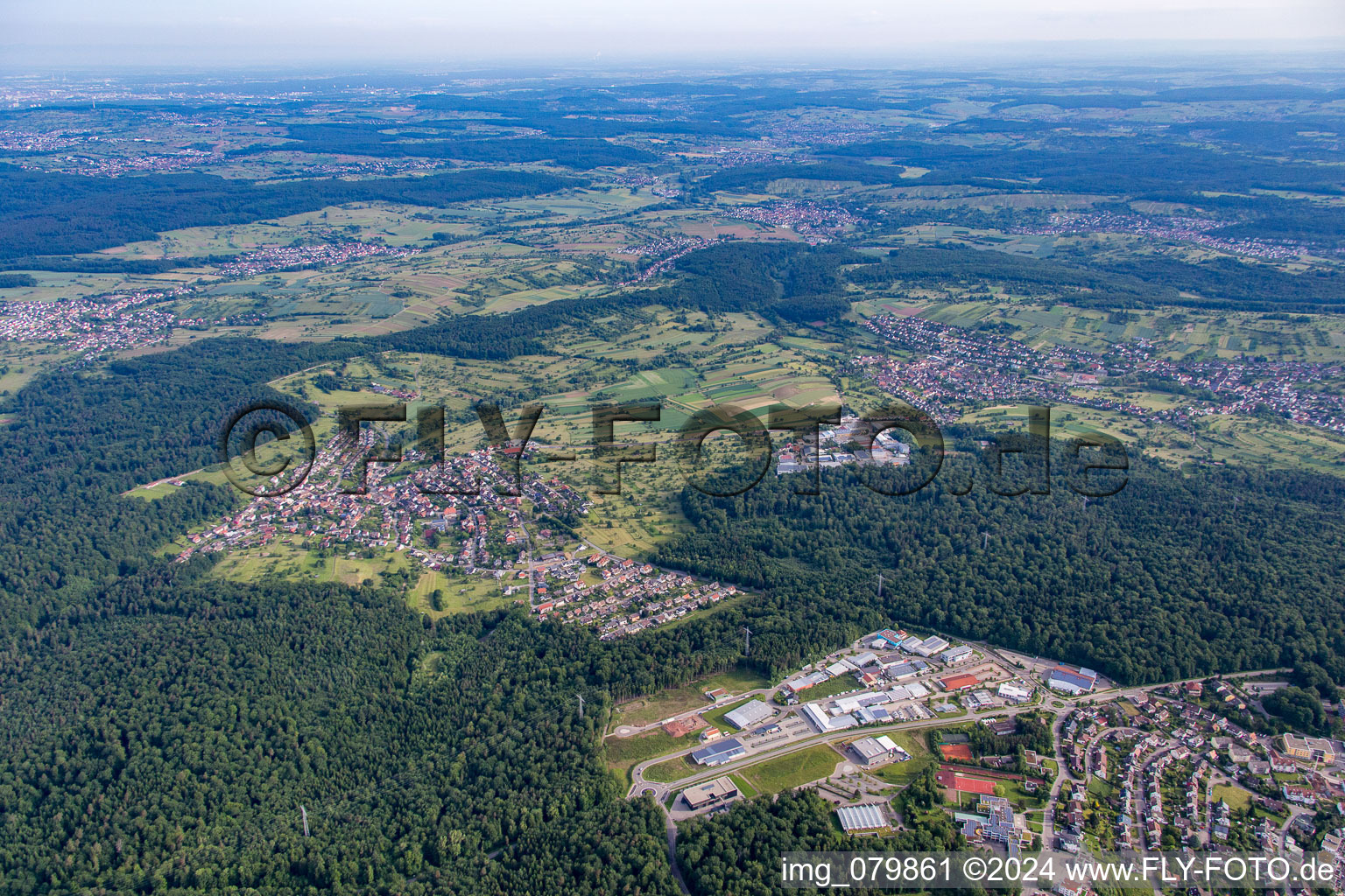 District Arnbach in Neuenbürg in the state Baden-Wuerttemberg, Germany