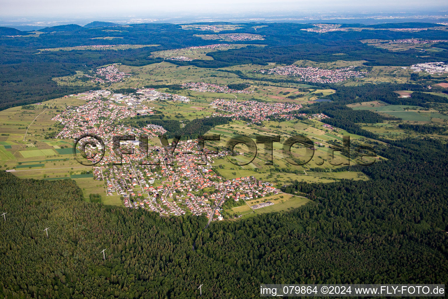 District Conweiler in Straubenhardt in the state Baden-Wuerttemberg, Germany