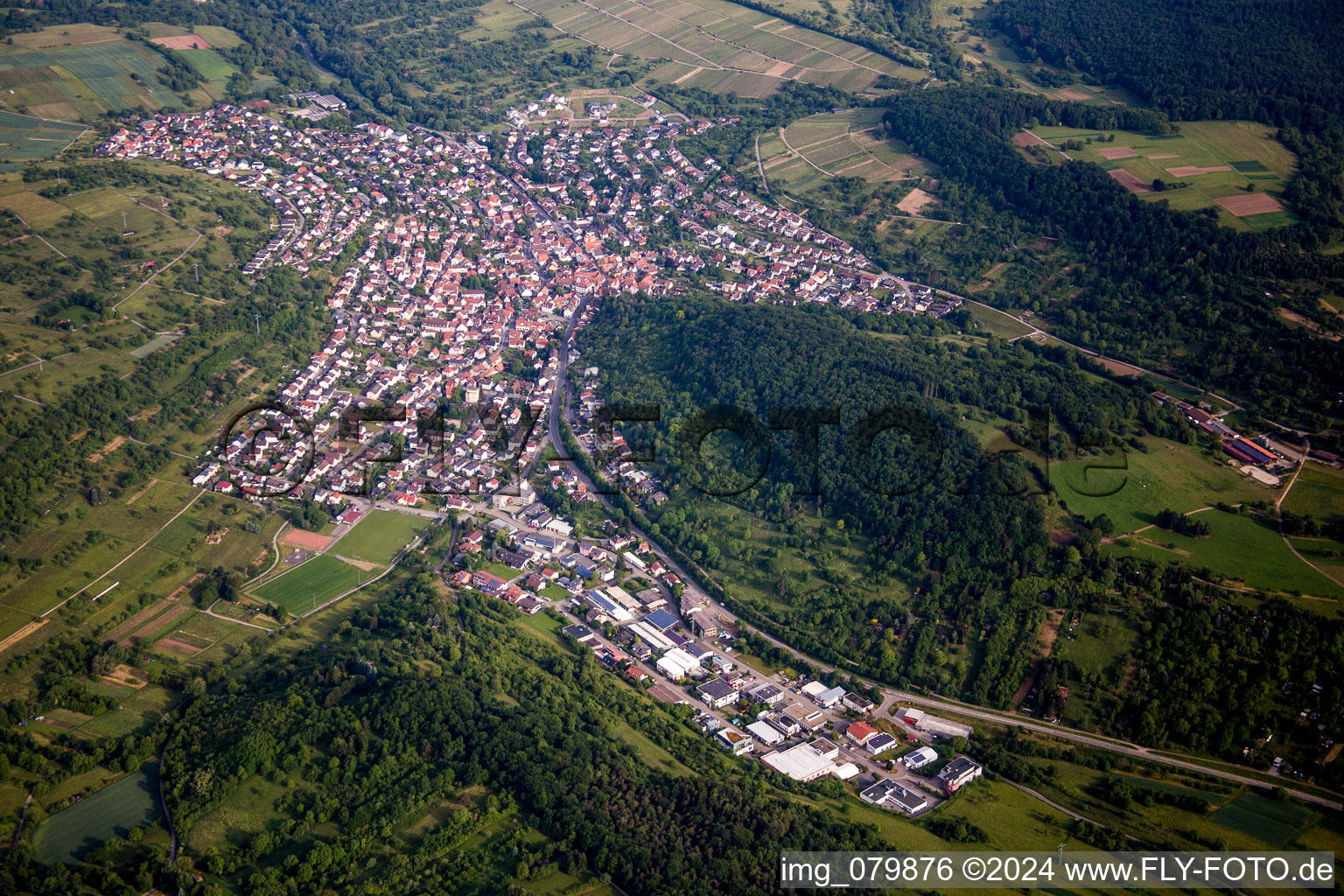 District Dietlingen in Keltern in the state Baden-Wuerttemberg, Germany