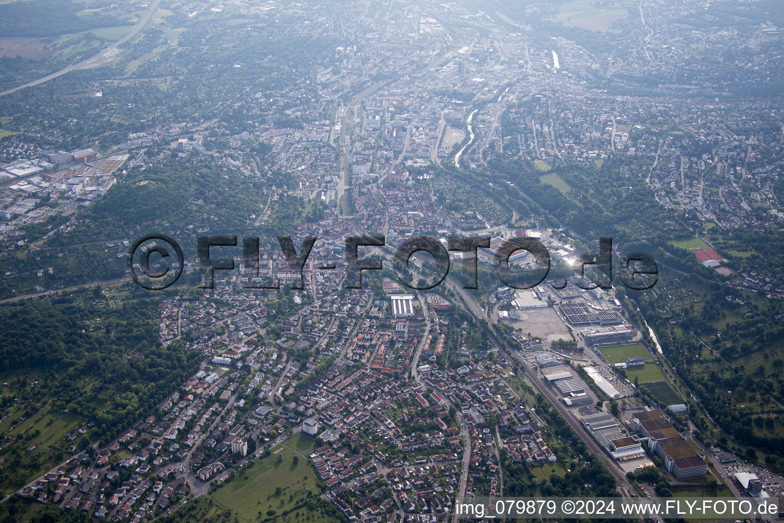 Aerial view of Birkenfeld in the state Baden-Wuerttemberg, Germany