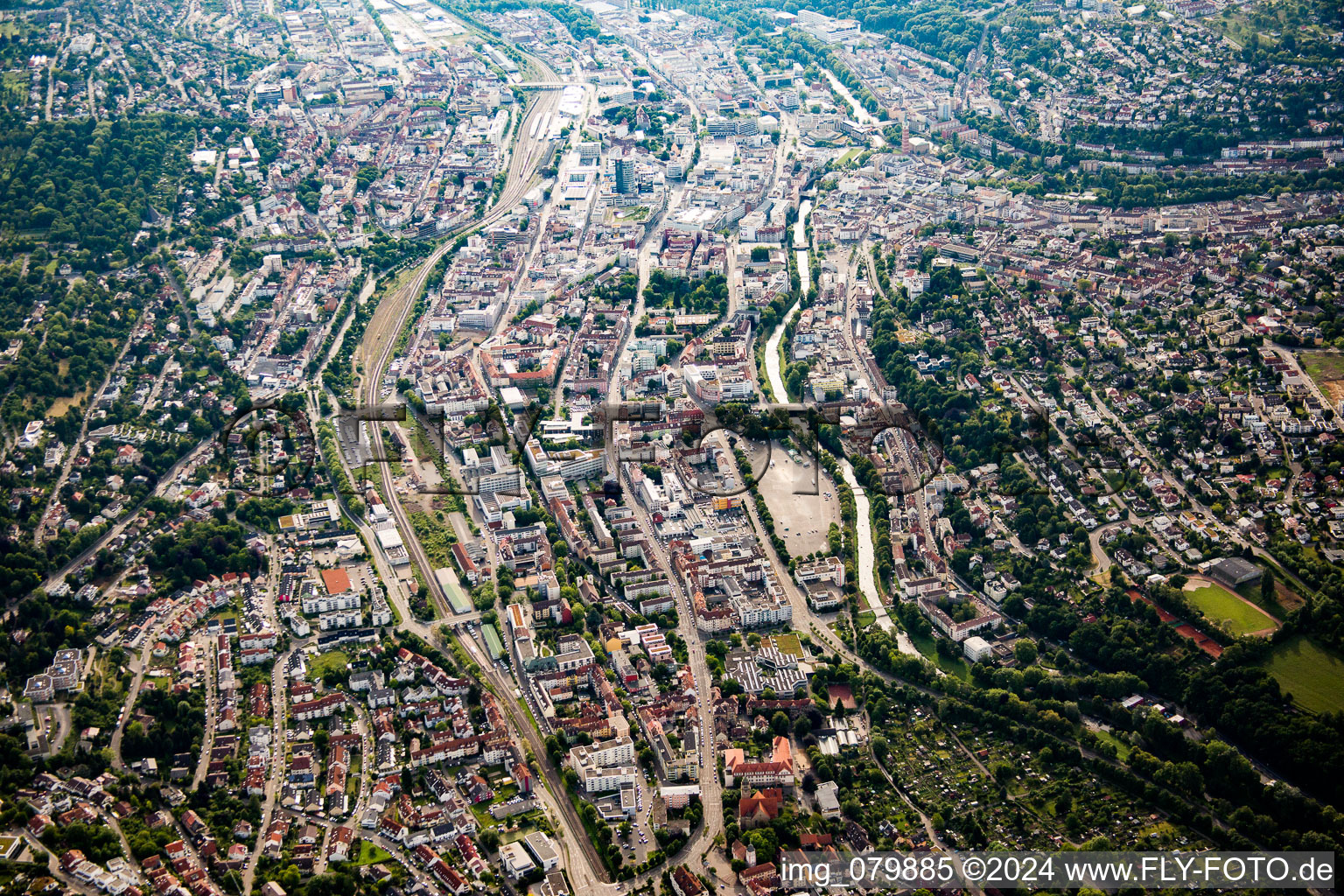 Pforzheim in the state Baden-Wuerttemberg, Germany out of the air