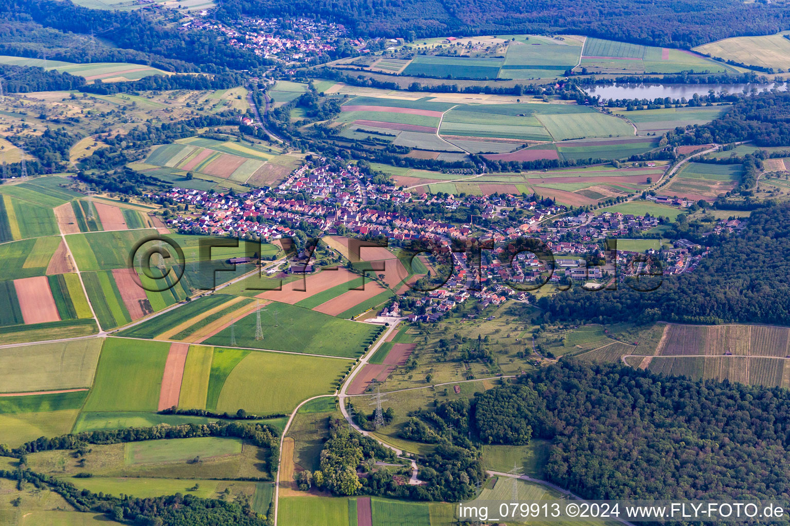 District Ölbronn in Ölbronn-Dürrn in the state Baden-Wuerttemberg, Germany