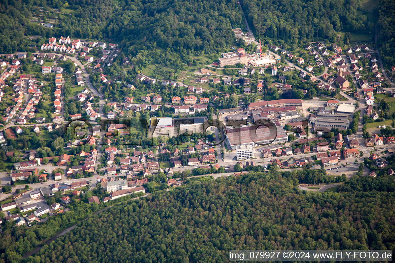 Maulbronn in the state Baden-Wuerttemberg, Germany out of the air