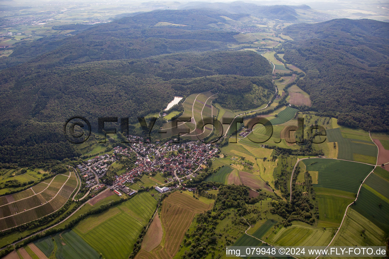 District Häfnerhaslach in Sachsenheim in the state Baden-Wuerttemberg, Germany