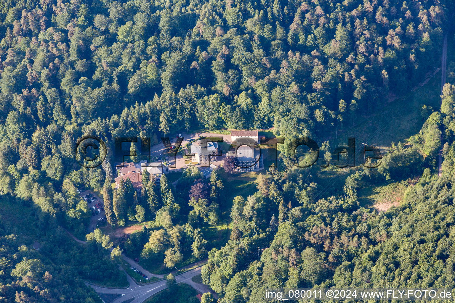 Aerial view of Blankenborn in the state Rhineland-Palatinate, Germany