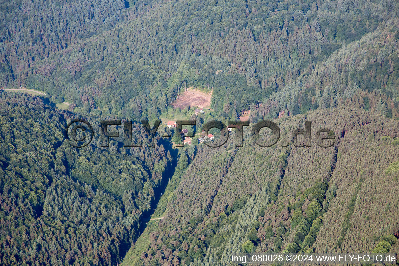 Böllenborn in the state Rhineland-Palatinate, Germany seen from above