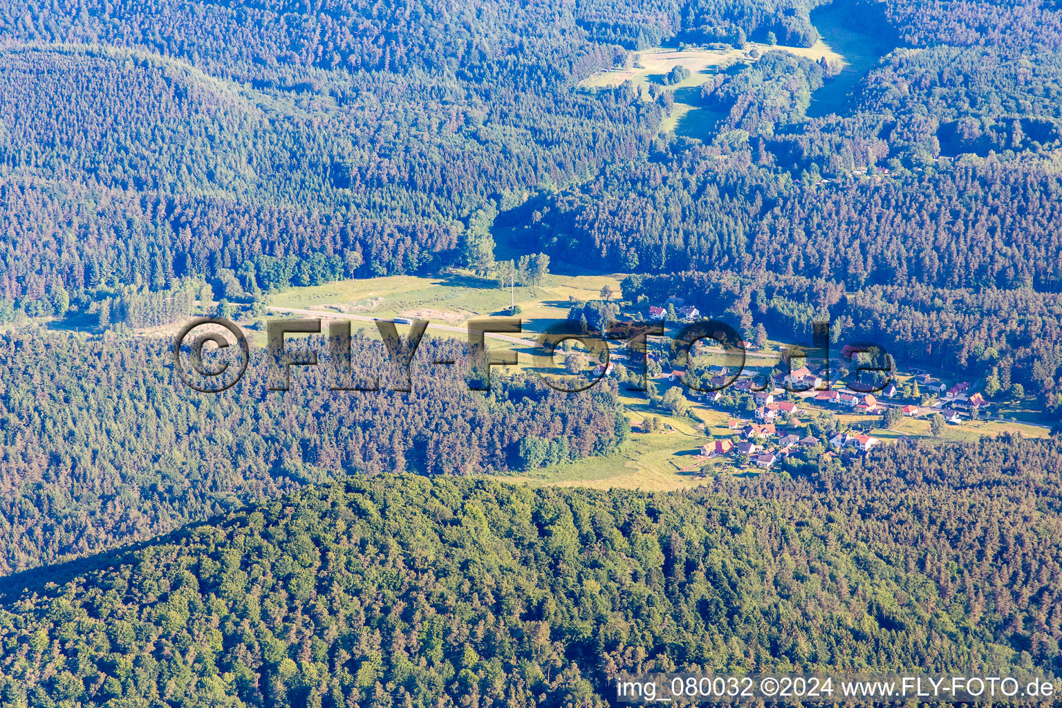 Böllenborn in the state Rhineland-Palatinate, Germany viewn from the air