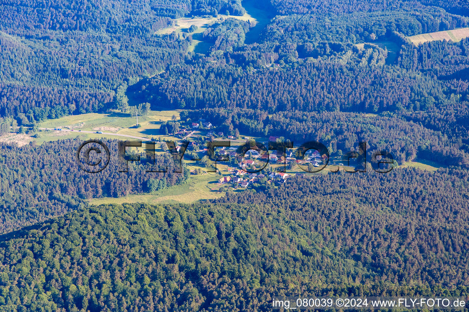 Birkenhördt in the state Rhineland-Palatinate, Germany out of the air