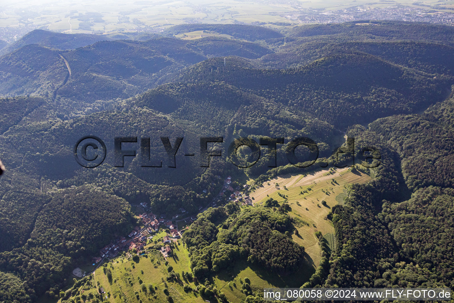 Aerial photograpy of District Blankenborn in Bad Bergzabern in the state Rhineland-Palatinate, Germany