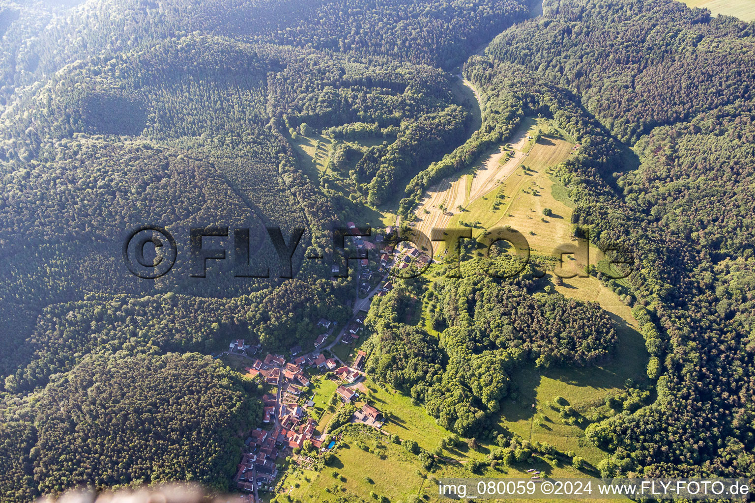 Oblique view of District Blankenborn in Bad Bergzabern in the state Rhineland-Palatinate, Germany