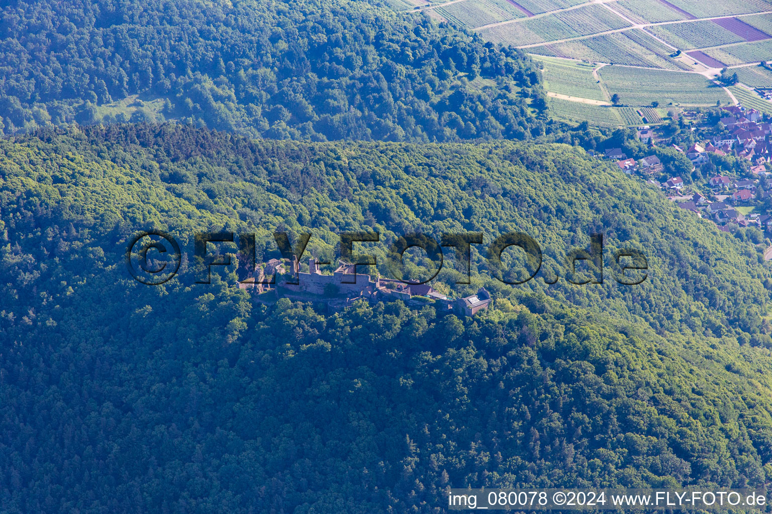 Madenburg in Eschbach in the state Rhineland-Palatinate, Germany