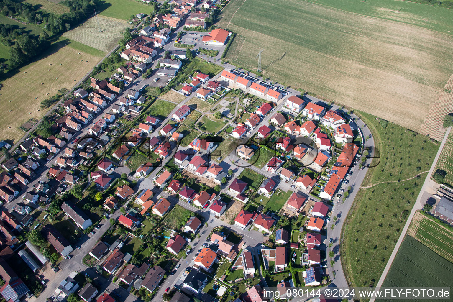 Kandel in the state Rhineland-Palatinate, Germany out of the air