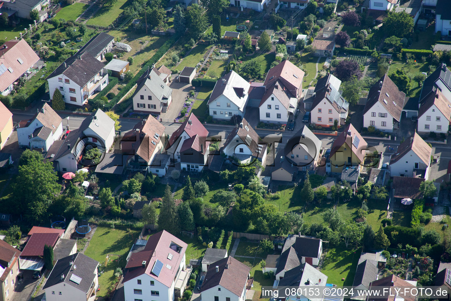 Kandel in the state Rhineland-Palatinate, Germany from the drone perspective