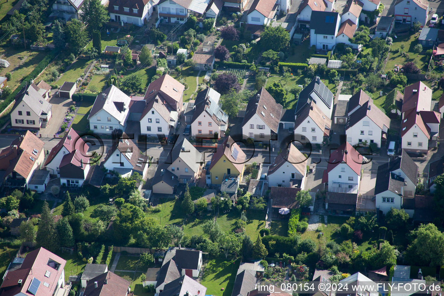 Kandel in the state Rhineland-Palatinate, Germany from a drone