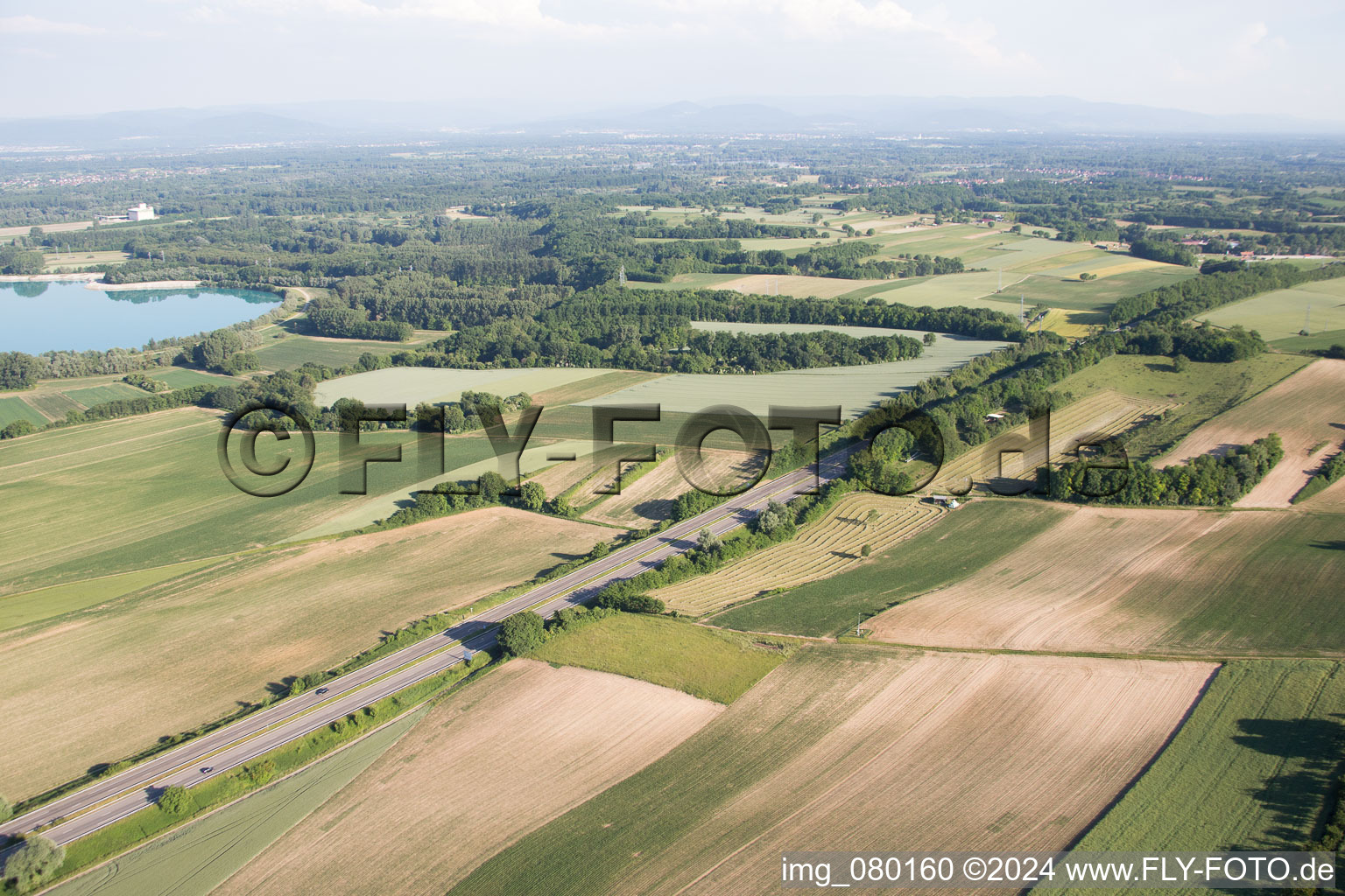 A35 in Lauterbourg in the state Bas-Rhin, France