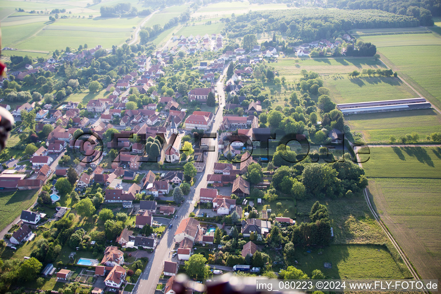 Kutzenhausen in the state Bas-Rhin, France