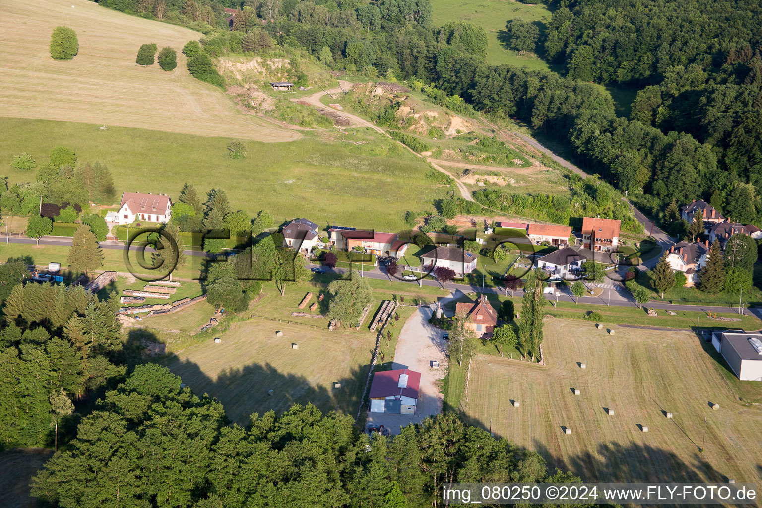 Lembach in the state Bas-Rhin, France out of the air