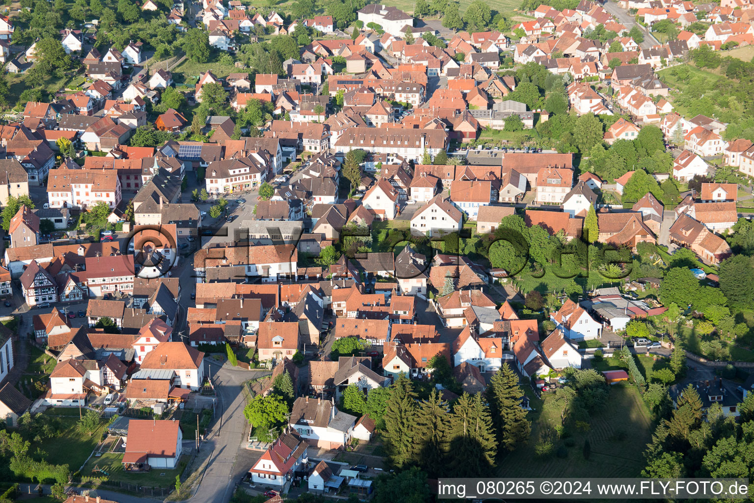 Lembach in the state Bas-Rhin, France out of the air