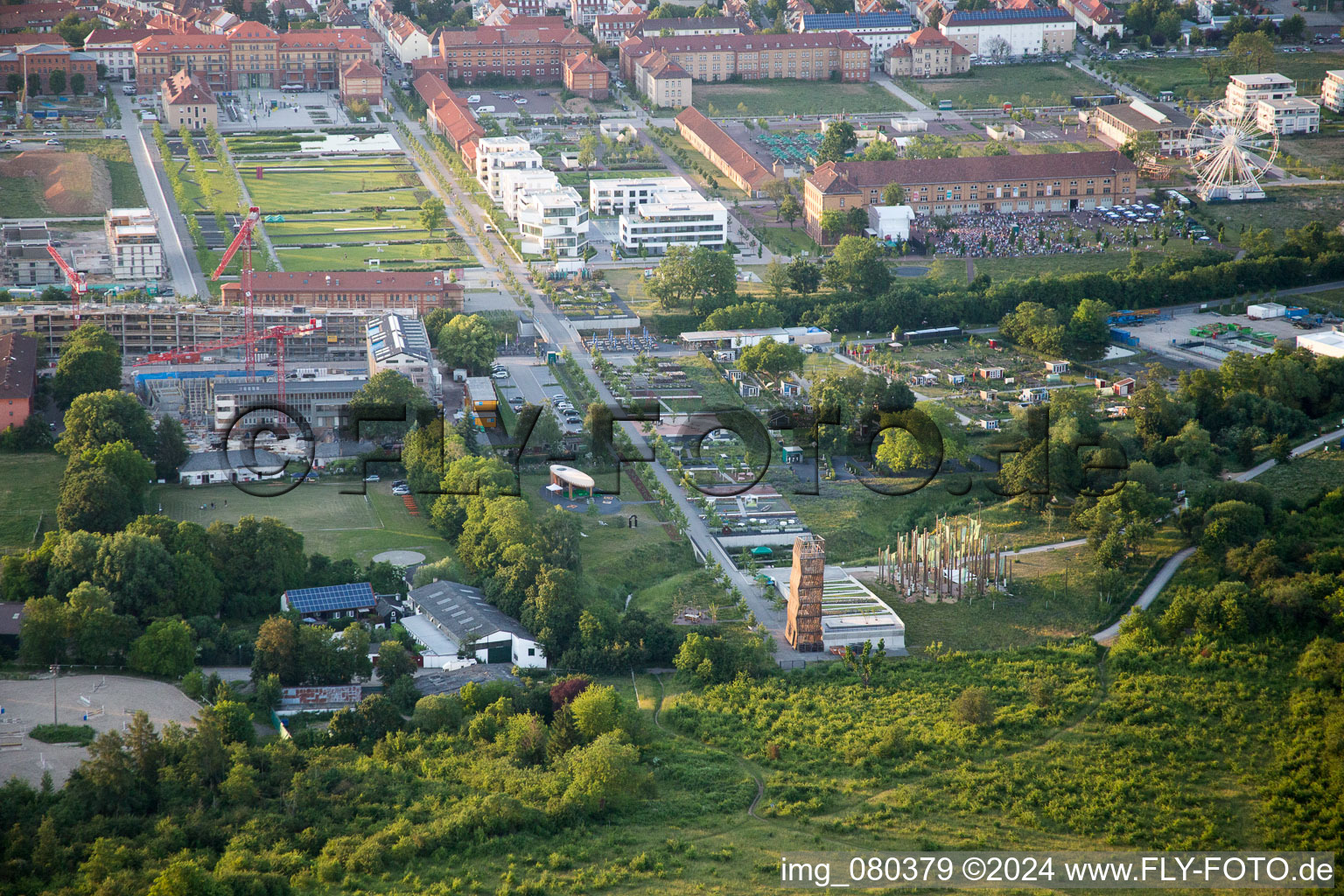 Park of der Landesgartenschau LGS in Landau in der Pfalz in the state Rhineland-Palatinate