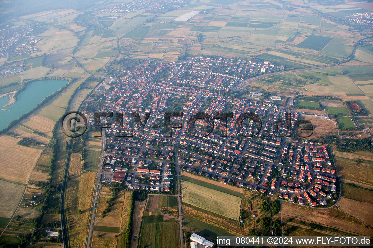 District Spöck in Stutensee in the state Baden-Wuerttemberg, Germany