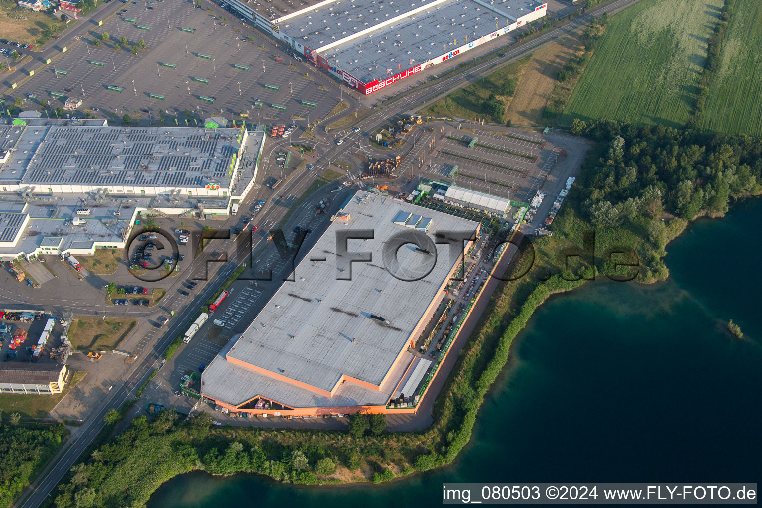 Globus hardware store Waghäusel-Wiesental in the district Wiesental in Waghäusel in the state Baden-Wuerttemberg, Germany